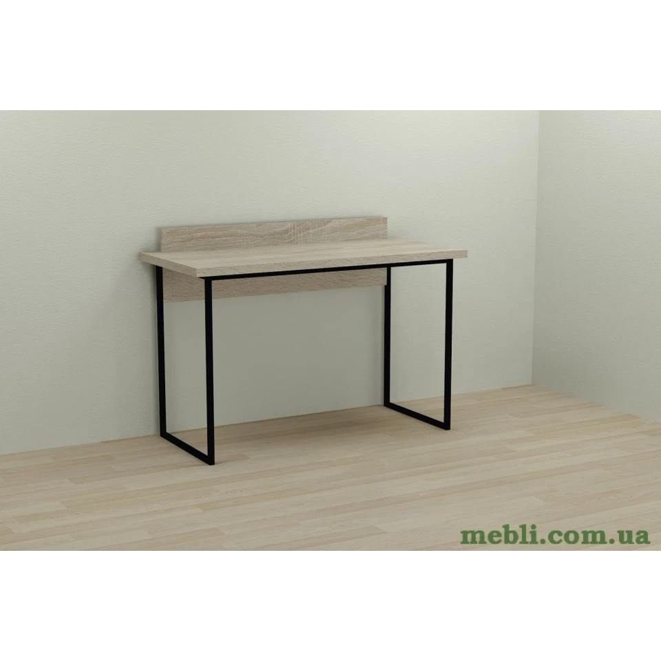 Комп'ютерний стіл Ferrum-decor Скай 75x120x60 чорний ДСП Дуб Сонома 32мм