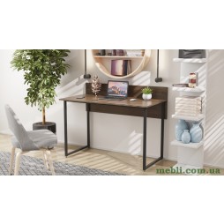 Комп'ютерний стіл Ferrum-decor Скай 75x120x60 чорний ДСП Дуб Сонома Труфель 16мм