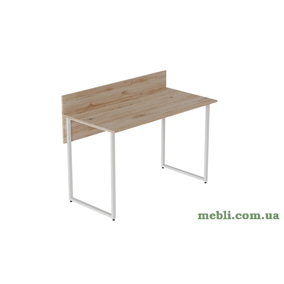 Комп'ютерний стіл Ferrum-decor Скай 75x120x70 білий ДСП Дуб Артізан 32мм