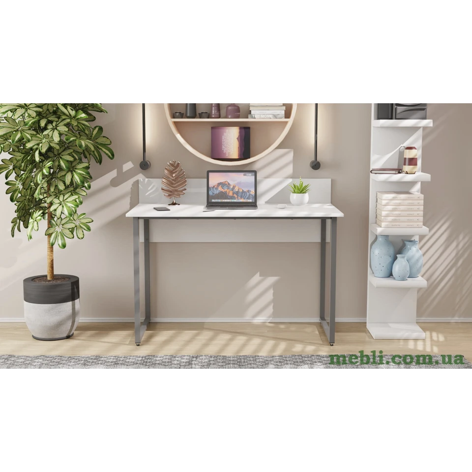Комп'ютерний стіл Ferrum-decor Скай 75x120x70 сірий ДСП Білий 16мм