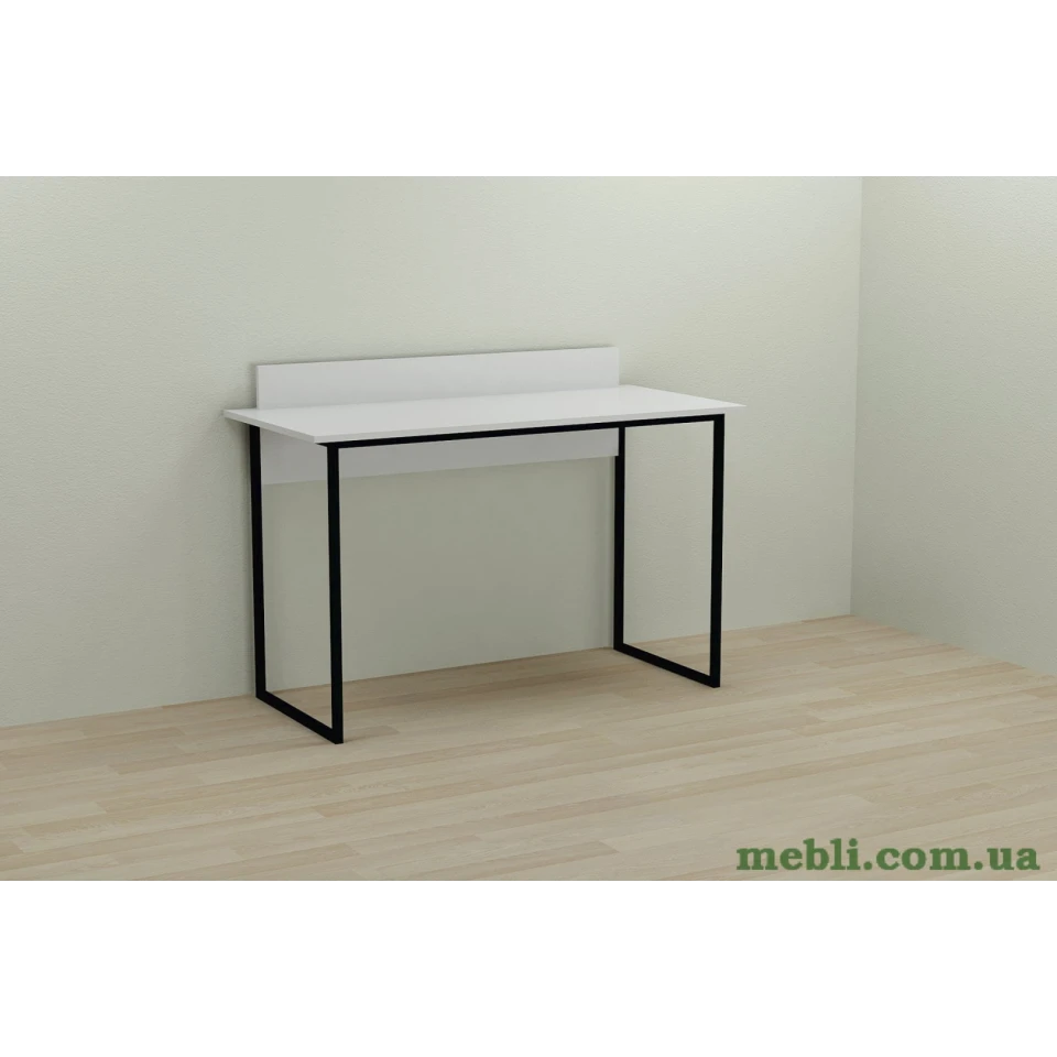 Комп'ютерний стіл Ferrum-decor Скай 75x120x70 чорний ДСП Білий 16мм