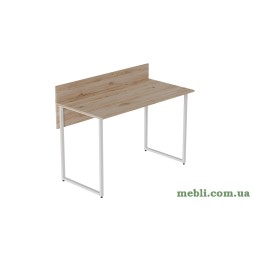 Комп'ютерний стіл Ferrum-decor Скай 75x140x60 білий ДСП Дуб Артізан 32мм