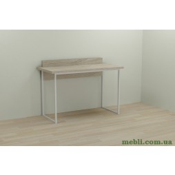 Комп'ютерний стіл Ferrum-decor Скай 75x140x60 білий ДСП Дуб Сонома 32мм