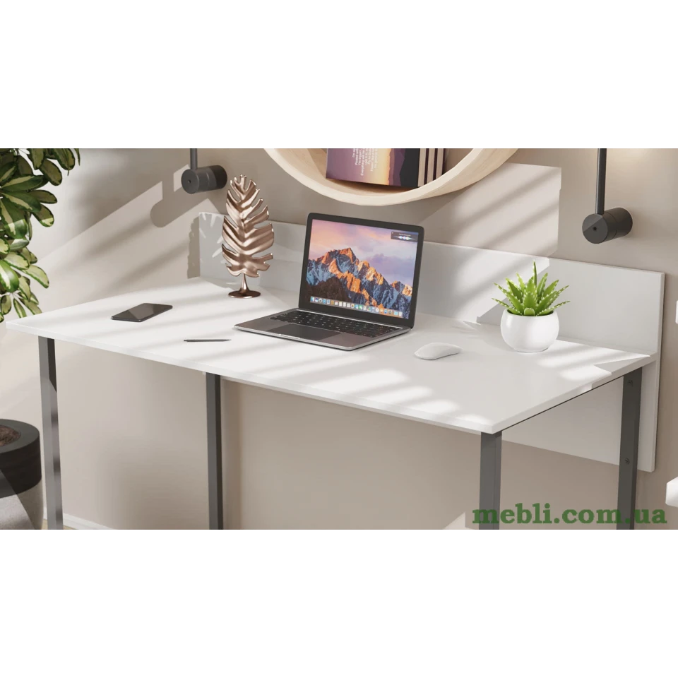 Комп'ютерний стіл Ferrum-decor Скай 75x140x60 сірий ДСП Білий 16мм