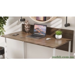 Комп'ютерний стіл Ferrum-decor Скай 75x140x70 білий ДСП Дуб Сонома Труфель 16мм