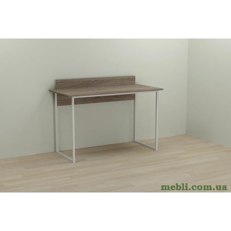 Комп'ютерний стіл Ferrum-decor Скай 75x140x70 білий ДСП Дуб Сонома Труфель 16мм