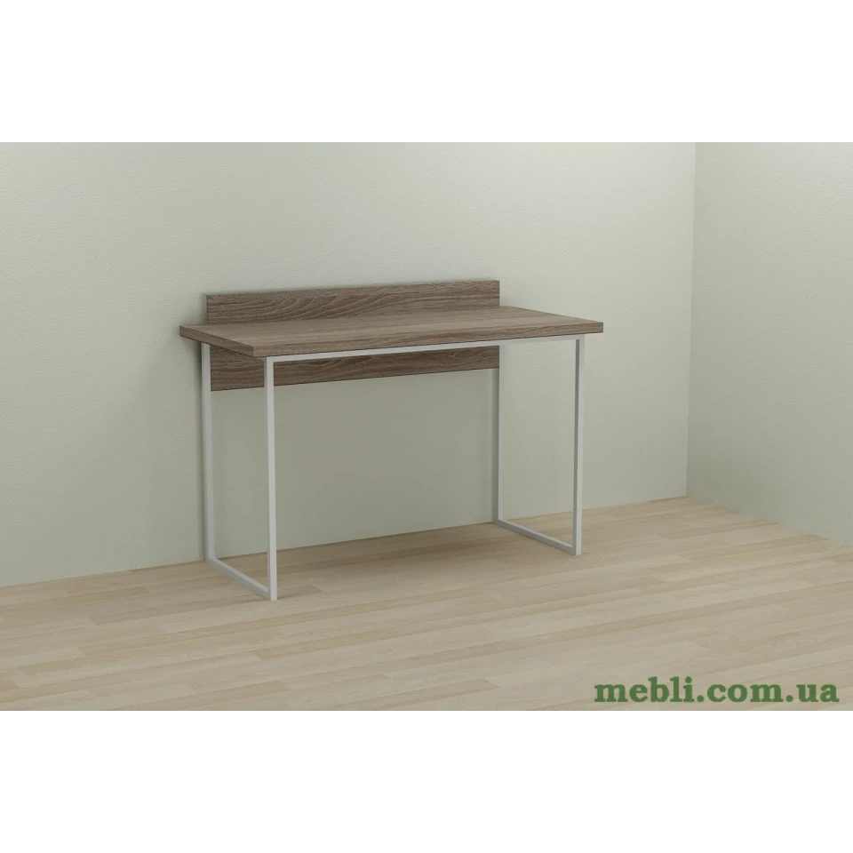 Комп'ютерний стіл Ferrum-decor Скай 75x140x70 білий ДСП Дуб Сонома Труфель 32мм