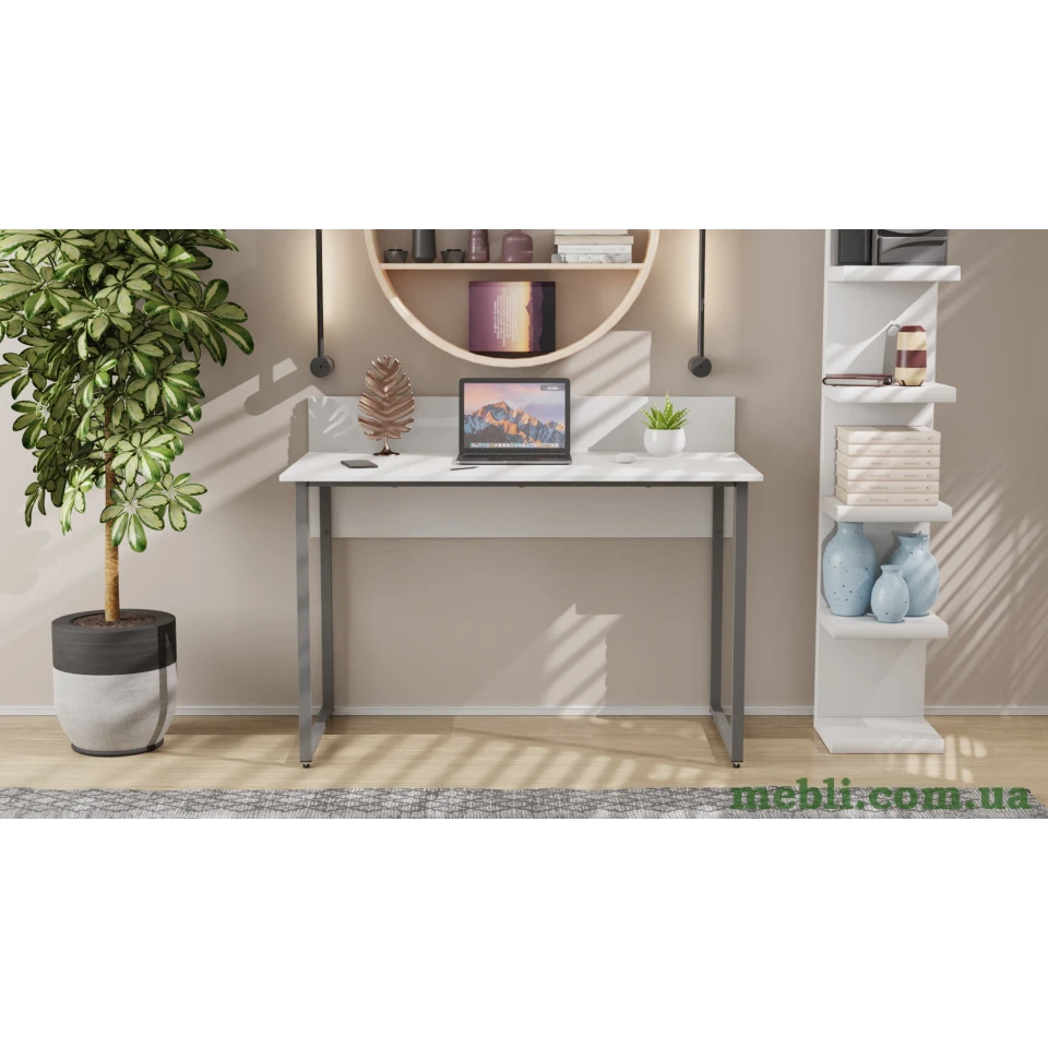Комп'ютерний стіл Ferrum-decor Скай 75x140x70 сірий ДСП Білий 16мм
