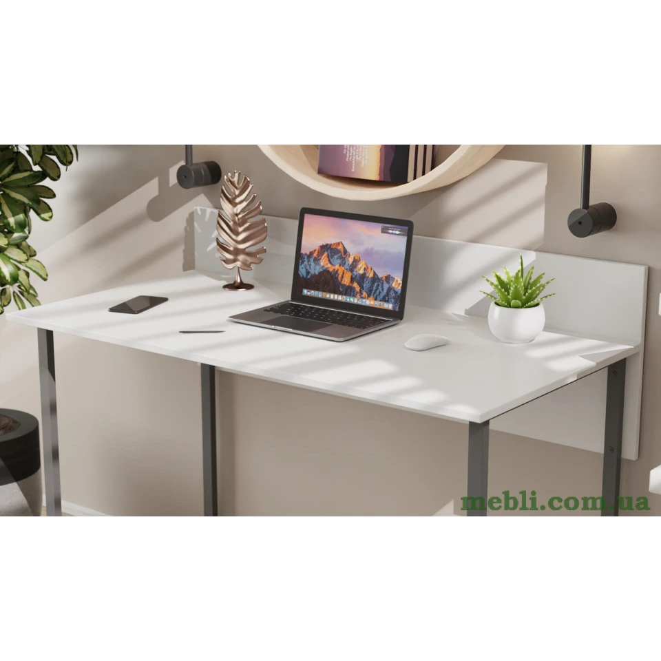 Комп'ютерний стіл Ferrum-decor Скай 75x140x70 сірий ДСП Білий 16мм