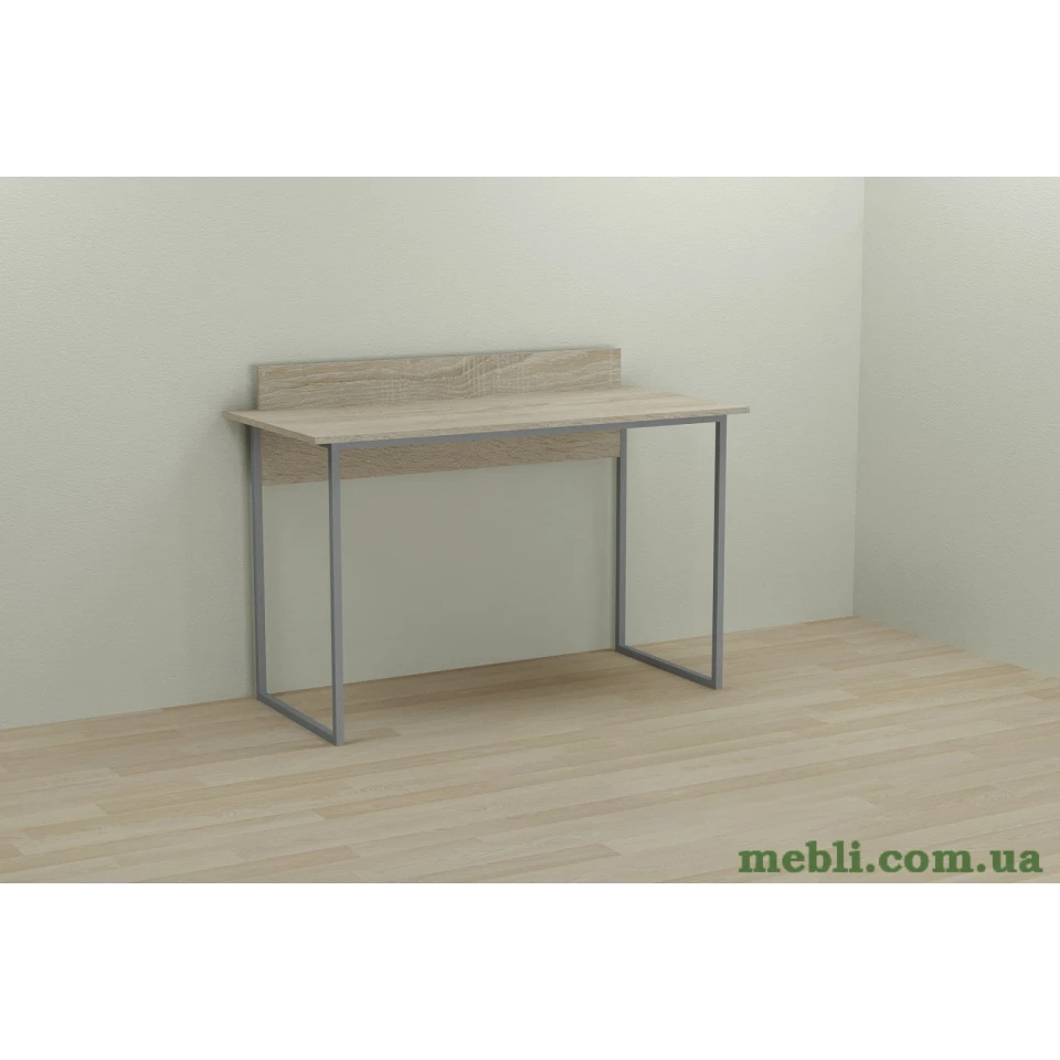 Комп'ютерний стіл Ferrum-decor Скай 75x140x70 сірий ДСП Дуб Сонома 16мм