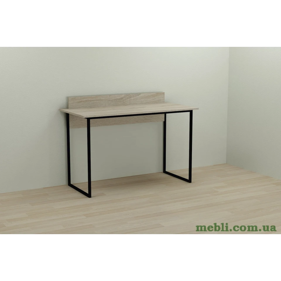 Комп'ютерний стіл Ferrum-decor Скай 75x140x70 чорний ДСП Дуб Сонома 16мм