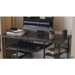 Комп'ютерний стіл Скай 75x120x60 сірий ДСП Сосна Кембра 16мм