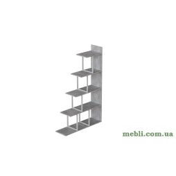 Етажерка Ferrum-decor Стелла 1600x1020x300 Білий метал ДСП Бетон