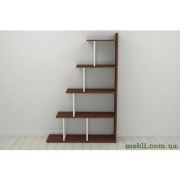 Етажерка Ferrum-decor Стелла 1600x1020x300 Білий метал ДСП Венге Магія