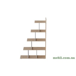 Етажерка Ferrum-decor Стелла 1600x1020x300 Білий метал ДСП Дуб Сан-Марино
