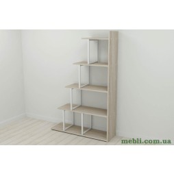 Етажерка Ferrum-decor Стелла 1600x1020x300 Білий метал ДСП Дуб Сонома