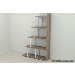 Етажерка Ferrum-decor Стелла 1600x1020x300 Білий метал ДСП Дуб Сонома Трюфель