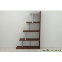 Етажерка Ferrum-decor Стелла 1600x1020x300 Сірий метал ДСП Венге Магія