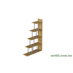 Етажерка Ferrum-decor Стелла 1600x1020x300 Сірий метал ДСП Дуб Артізан