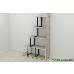 Етажерка Ferrum-decor Стелла 1600x1020x300 Чорний метал ДСП Дуб Сонома