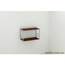 Книжкова полиця універсальна Ferrum-decor Стим 1 38x63x26 сірий ДСП Венге 16мм