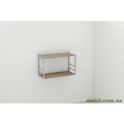 Книжкова полиця універсальна Ferrum-decor Стим 1 38x63x26 сірий ДСП Дуб Сонома Трюфель 16мм