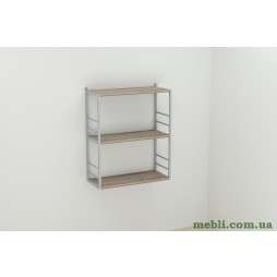 Книжкова полиця універсальна Ferrum-decor Стим 2 74x63x26 сірий ДСП Дуб Сонома Трюфель 16мм