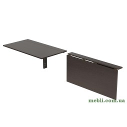 Обідній стіл-трансформер Ніка стіновий Ferrum-decor 420x900x500 Чорний метал ДСП Венге Магія