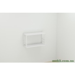 Книжкова полиця універсальна Ferrum-decor Стім 1 38x63x26 білий ДСП Білий 16мм