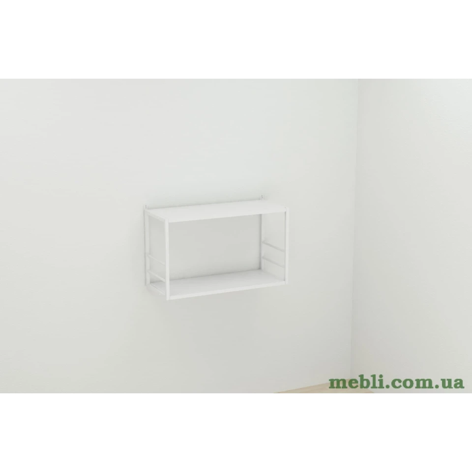 Книжкова полиця універсальна Ferrum-decor Стім 1 38x63x26 білий ДСП Білий 16мм
