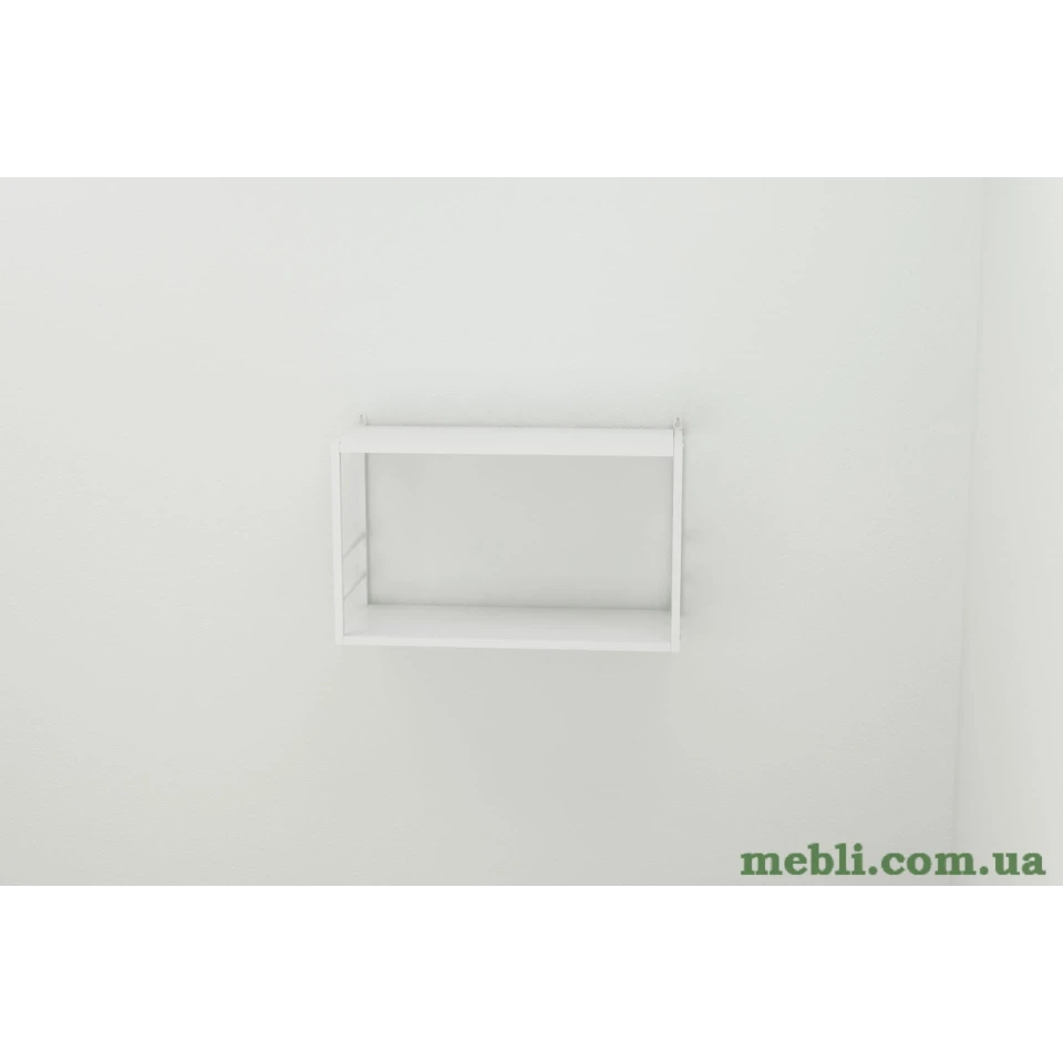 Книжкова полиця універсальна Ferrum-decor Стім 1 38x63x26 білий ДСП Білий 16мм