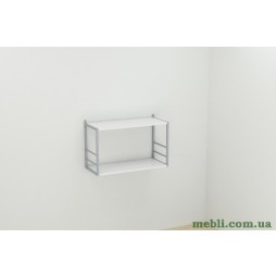 Книжкова полиця універсальна Ferrum-decor Стім 1 38x63x26 сірий ДСП Білий 16мм