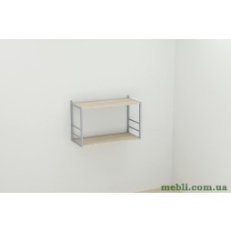 Книжкова полиця універсальна Ferrum-decor Стім 1 38x63x26 сірий ДСП Дуб Сонома 16мм