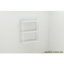 Книжкова полиця універсальна Ferrum-decor Стім 2 74x63x26 білий ДСП Білий 16мм