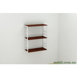 Книжкова полиця універсальна Ferrum-decor Стім 2 74x63x26 білий ДСП Венге 16мм