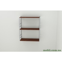 Книжкова полиця універсальна Ferrum-decor Стім 2 74x63x26 сірий ДСП Венге 16мм