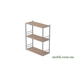 Книжкова полиця універсальна Стім 2 74x63x26 сірий ДСП Дуб Сан-Марино 16мм