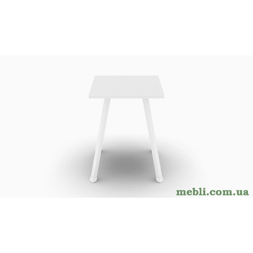 Табурет Ferrum-decor 430x320x320 Білий метал ДСП Білий