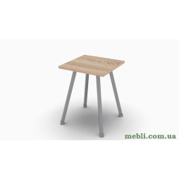 Табурет Ferrum-decor 430x320x320 Сірий метал ДСП Дуб Сонома