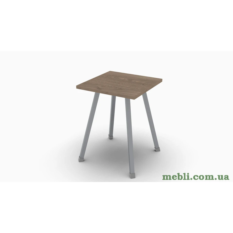 Табурет Ferrum-decor 430x320x320 Сірий метал ДСП Дуб Сонома Трюфель