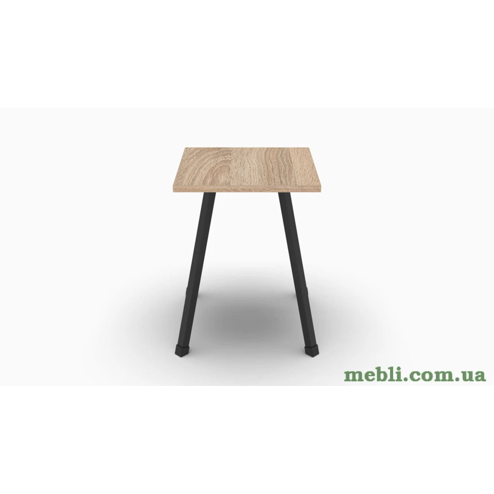 Табурет Ferrum-decor 430x320x320 Чорний метал ДСП Дуб Сонома