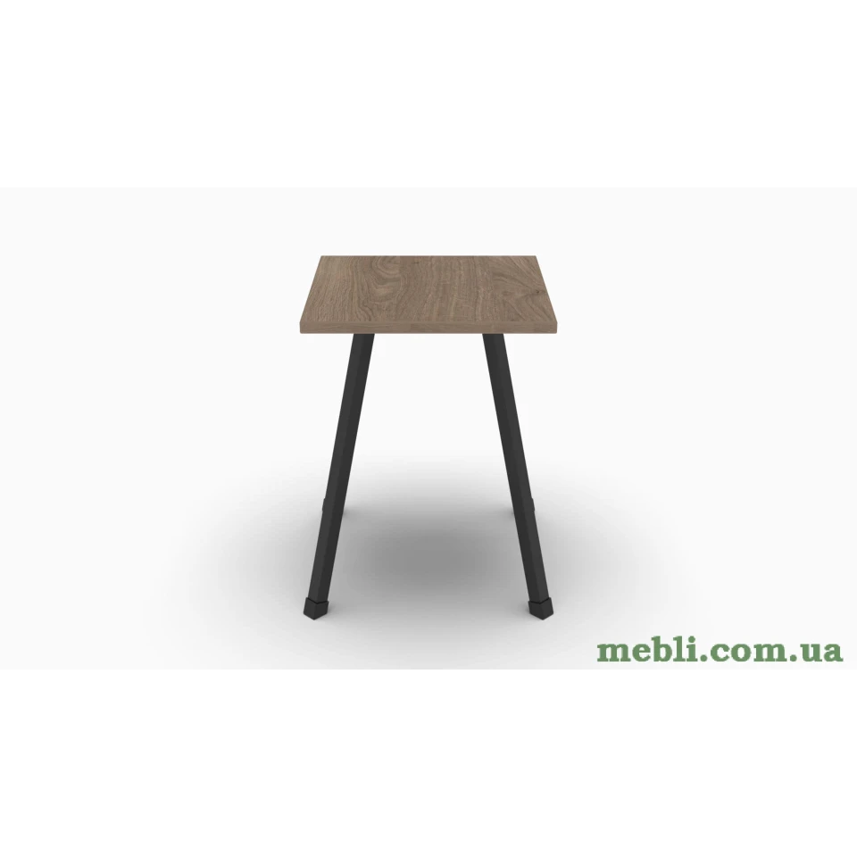 Табурет Ferrum-decor 430x320x320 Чорний метал ДСП Дуб Сонома Трюфель
