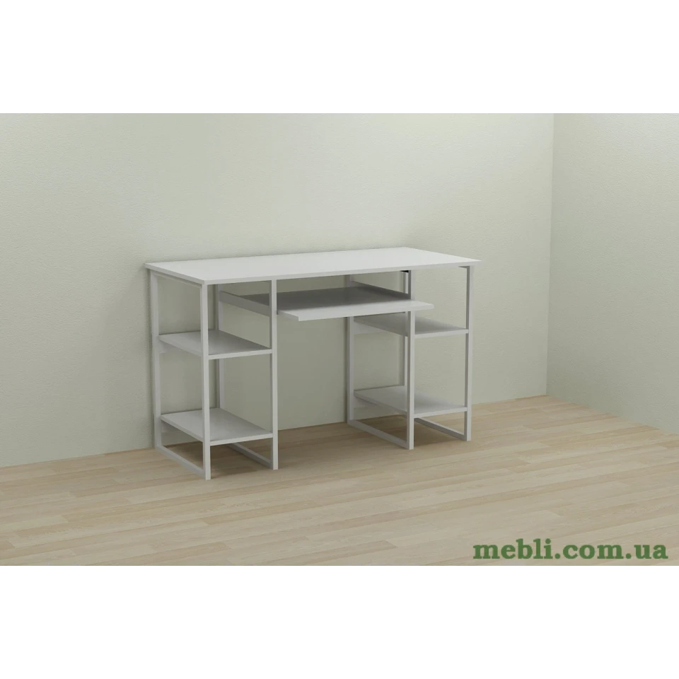 Комп'ютерний стіл Ferrum-decor Тім 75x120x70 білий ДСП Білий 16мм