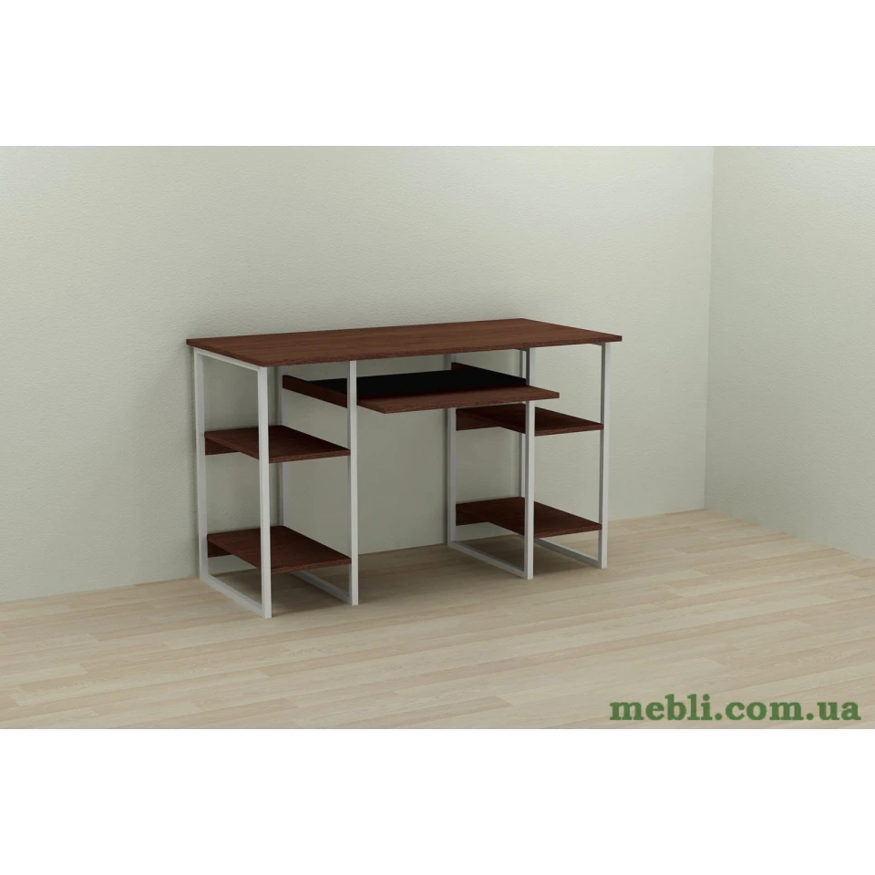 Комп'ютерний стіл Ferrum-decor Тім 75x120x70 білий ДСП Венге 16мм