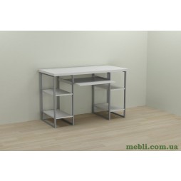Комп'ютерний стіл Ferrum-decor Тім 75x120x70 сірий ДСП Білий 32мм