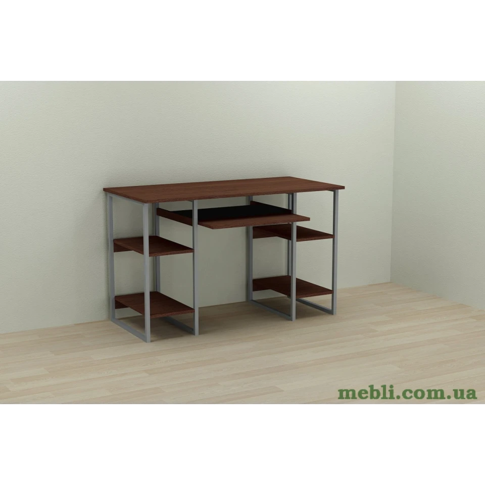 Комп'ютерний стіл Ferrum-decor Тім 75x120x70 сірий ДСП Венге 16мм