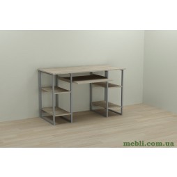 Комп'ютерний стіл Ferrum-decor Тім 75x120x70 сірий ДСП Дуб Сонома 16мм