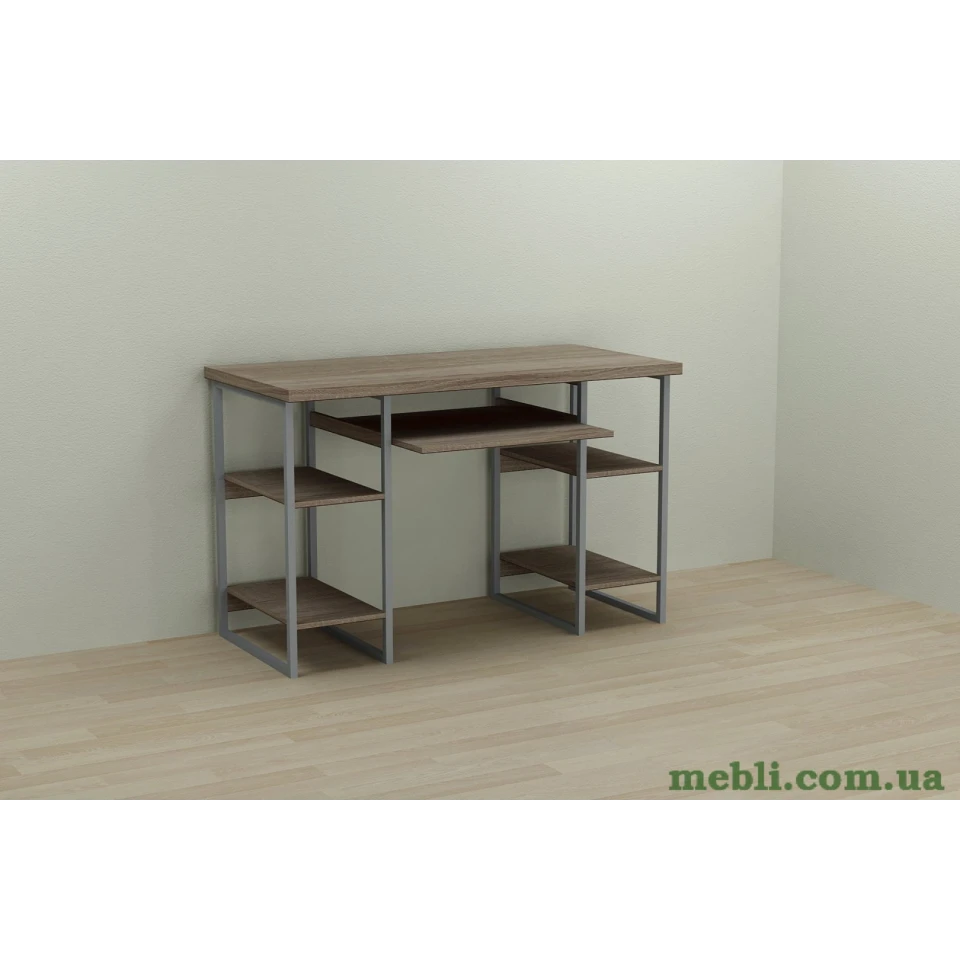 Комп'ютерний стіл Ferrum-decor Тім 75x120x70 сірий ДСП Дуб Сонома Труфель 32мм