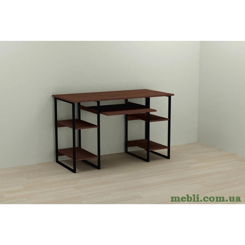Комп'ютерний стіл Ferrum-decor Тім 75x120x70 чорний ДСП Венге 16мм