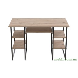 Комп'ютерний стіл Ferrum-decor Тім 75x120x70 чорний ДСП Дуб Артизан 32мм